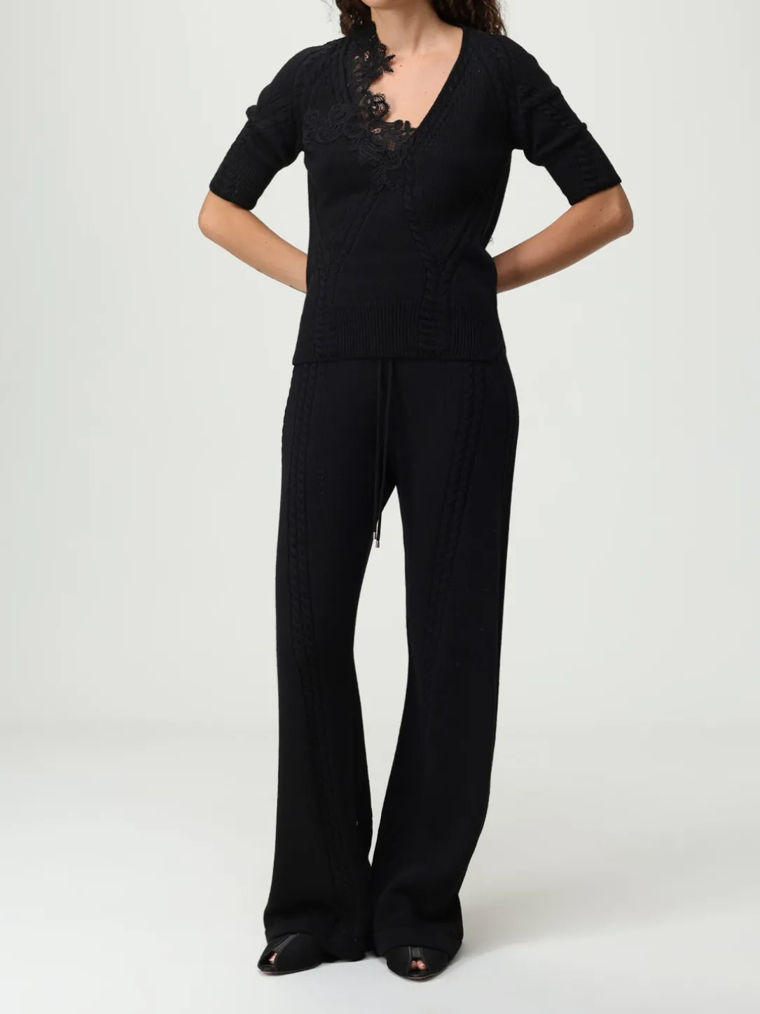 Maglia a v in misto lana Ermanno Scervino Life