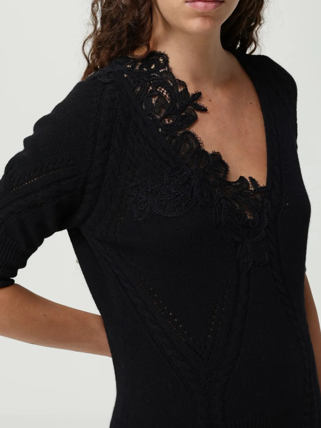 Maglia a v in misto lana Ermanno Scervino Life