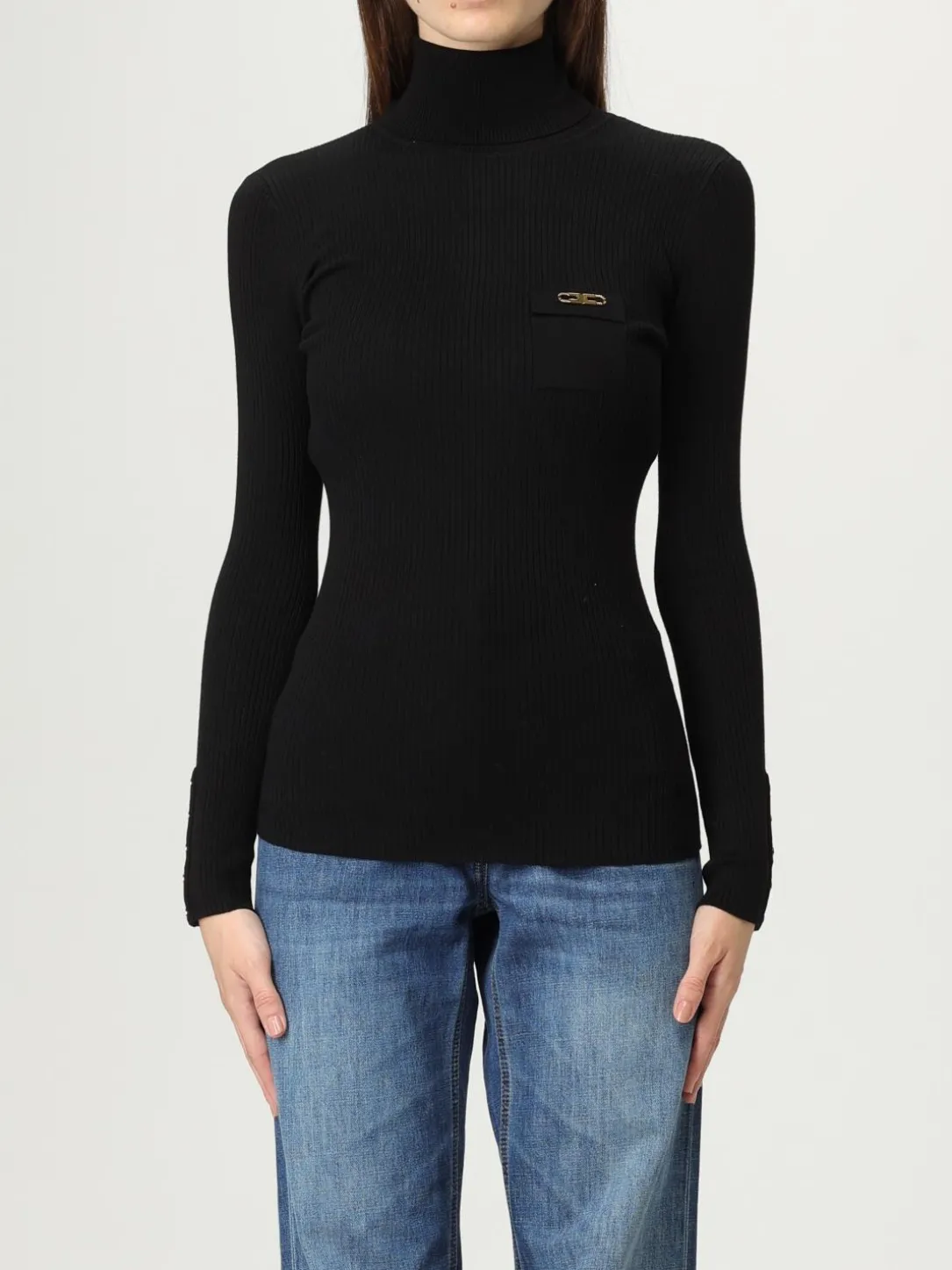 Maglia dolcevita Elisabetta Franchi in misto seta