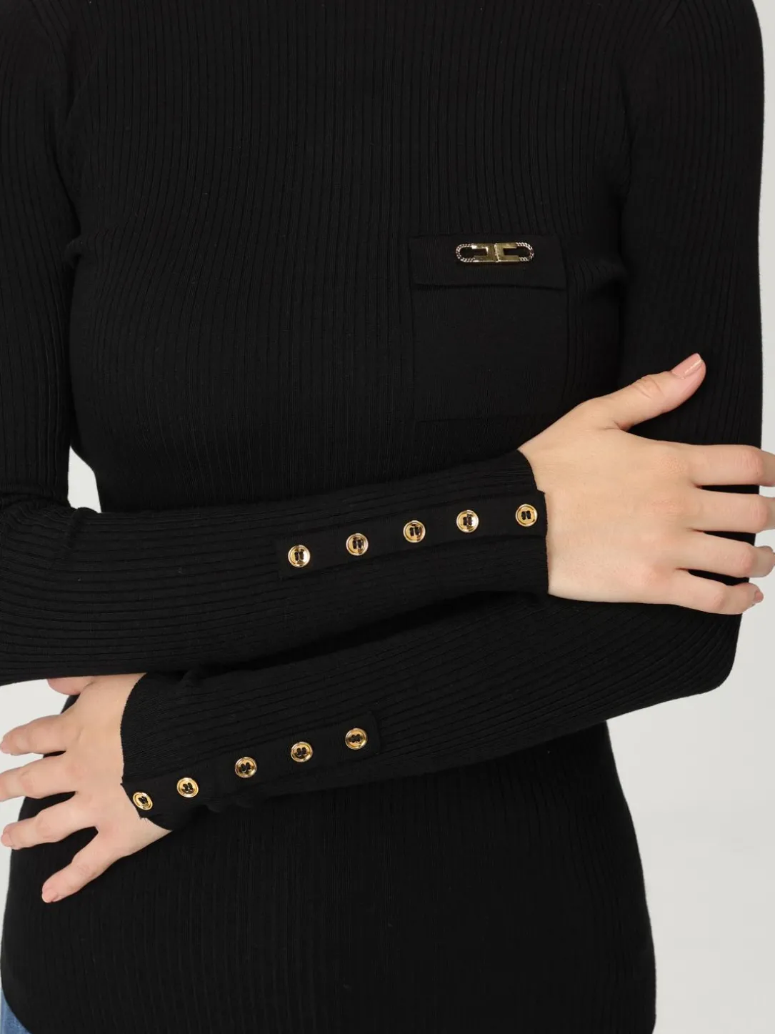 Maglia dolcevita Elisabetta Franchi in misto seta