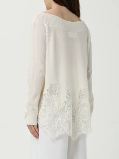 Maglia Ermanno Scervino in cashmere e pizzo