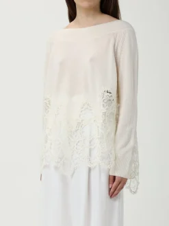 Maglia Ermanno Scervino in cashmere e pizzo