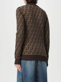 Maglia Fendi in misto cotone con motivo monogram