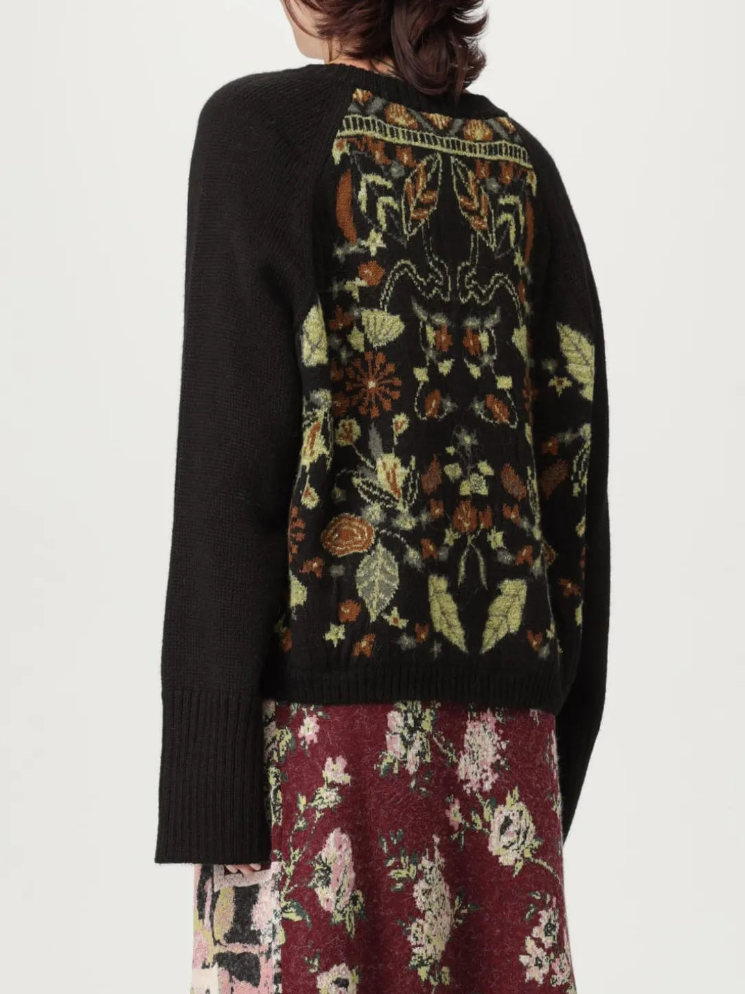 Maglia in Alpaca jacquard floreale Antonio Marras