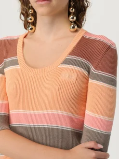 Maglia in cotone a righe Chloé