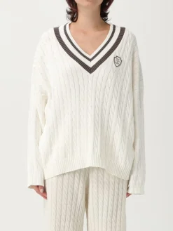 Maglia in cotone con stemma Brunello Cucinelli