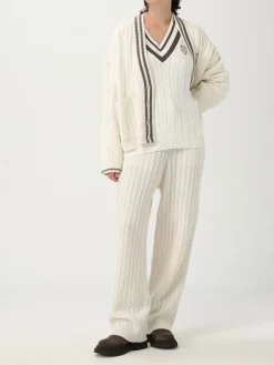 Maglia in cotone con stemma Brunello Cucinelli