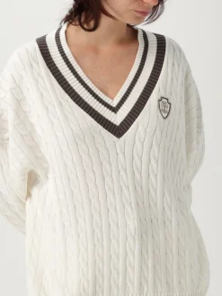 Maglia in cotone con stemma Brunello Cucinelli