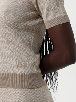 Maglia in lana e seta FF Fendi