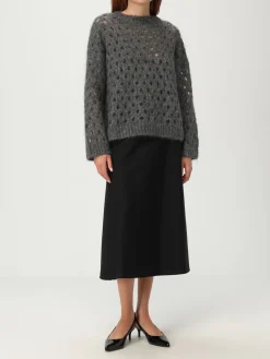 Maglia in lana mohair con paillettes Brunello Cucinelli