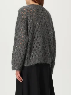 Maglia in lana mohair con paillettes Brunello Cucinelli