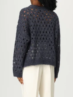 Maglia in lana mohair con paillettes Brunello Cucinelli