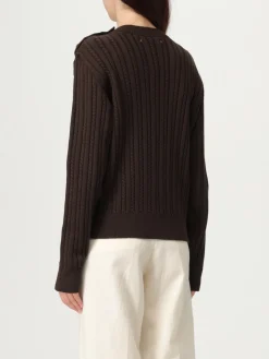 Maglia in lana vergine a coste con bottoni Golden Goose