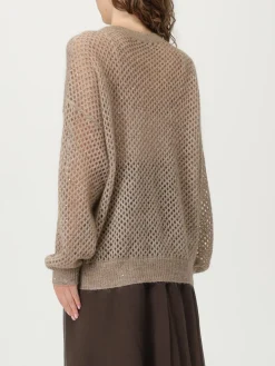 Maglia in lana vergine e cashmere a rete Brunello Cucinelli