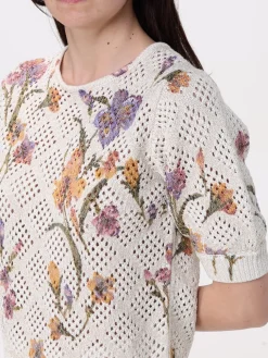 Maglia in misto cotone stampato