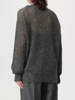 Maglia in mohair con paillettes Brunello Cucinelli