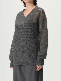 Maglia in mohair con paillettes Brunello Cucinelli