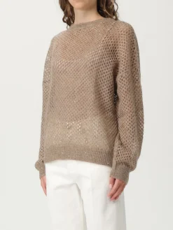 Maglia in mohair con paillettes Brunello Cucinelli