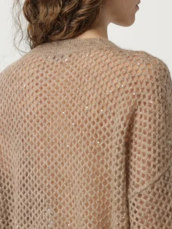 Maglia in mohair con paillettes Brunello Cucinelli