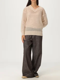 Maglia in mohair con paillettes Brunello Cucinelli