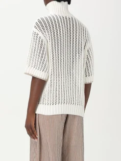 Maglia traforata in cotone Brunello Cucinelli