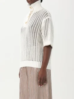 Maglia traforata in cotone Brunello Cucinelli