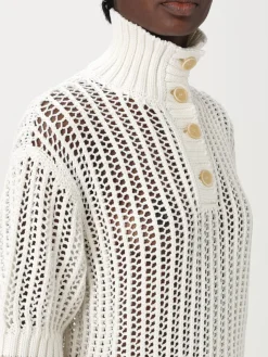 Maglia traforata in cotone Brunello Cucinelli