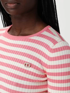 Maglia Twinset in misto viscosa a righe