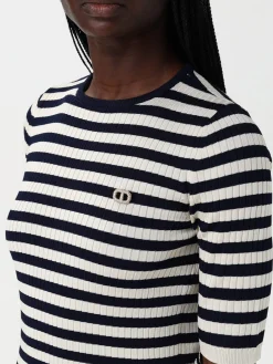 Maglia Twinset in misto viscosa a righe