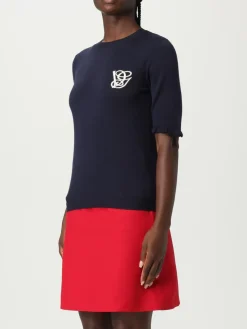 Maglia Valentino in lana vergine con logo ricamato