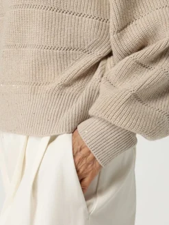 Maglione in cashmere e lana con paillettes Brunello Cucinelli