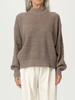 Maglione in cashmere e lana con paillettes Brunello Cucinelli