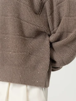 Maglione in cashmere e lana con paillettes Brunello Cucinelli