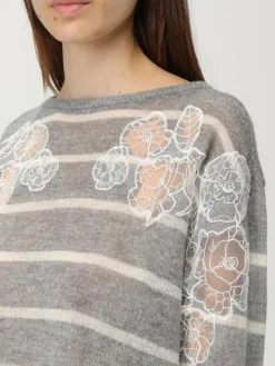 Maglione Twinset in misto lana a righe