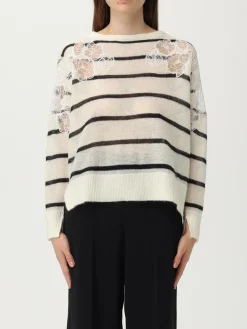 Maglione Twinset in misto lana a righe