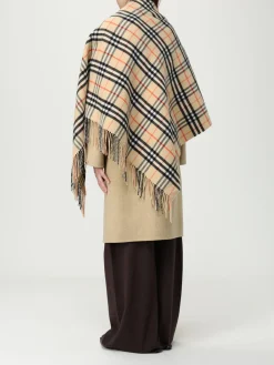 Mantella Burberry in cashmere con stampa Vintage Check