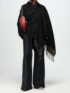 Mantella check Burberry in lana reversibile