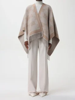 Mantella di lana con Monogram Max Mara