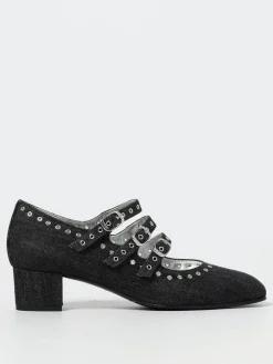 Mary Jane Camden Carel Paris in denim di cotone con occhielli