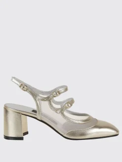 Mary Jane Carel Paris in pelle lamina e nylon a rete