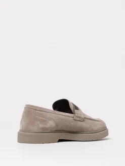 Mocassino Brunello Cucinelli in camoscio con monile