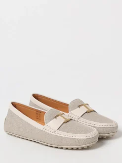 Mocassino City Gommino T Timeless Tod's in canvas e pelle