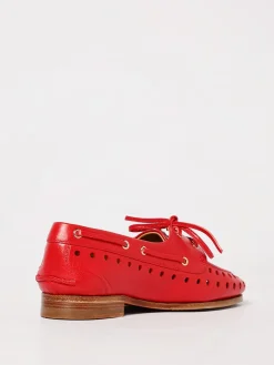 Mocassino da barca Bally in pelle traforata