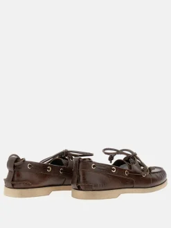 Mocassino da barca Golden Goose in pelle invecchiata