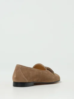 Mocassino Doucal's in camoscio con nappe