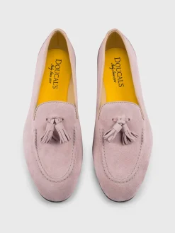 Mocassino Doucal's in camoscio con nappe