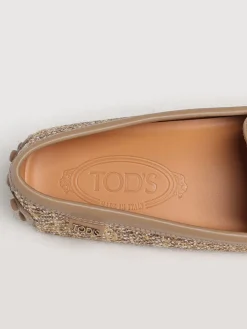 Mocassino Driver Tod's in tweed e pelle