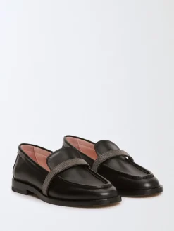 Mocassino Fabiana Filippi in pelle con monile