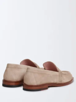 Mocassino Fabiana Filippi in camoscio con monile