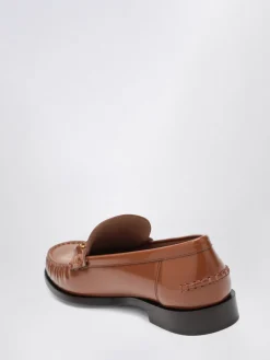 Mocassino Ferragamo in pelle spazzolata